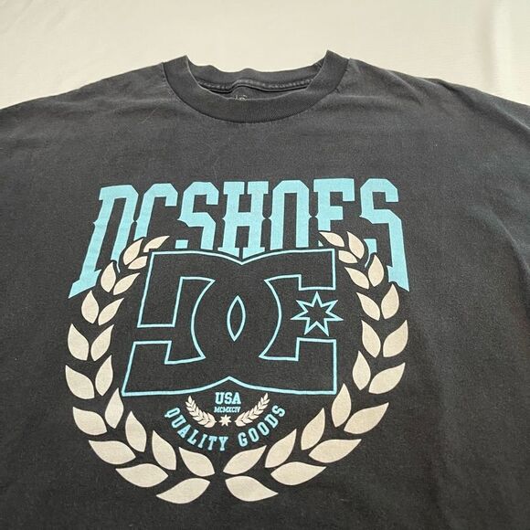 DC Shoes Skate Skateboarding VTG Black T-Shirt Size XL RARE - Picture 2 of 5